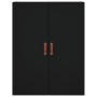 Armario de pared negro 69,5x34x90 cm de vidaXL, Aparadores - Ref: Foro24-828397, Precio: 71,99 €, Descuento: %