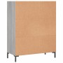 Regal aus technischem Holz in Sonoma-Grau, 69,5 x 32,5 x 90 cm von vidaXL, Bücherregale und Regale - Ref: Foro24-828370, Prei...