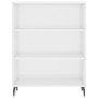 Engineered wood bookshelf in glossy white 69.5x32.5x90 cm by vidaXL, Sideboards - Ref: Foro24-828382, Price: 62,92 €, Discoun...