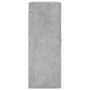 Armario de pared gris hormigón 69,5x34x90 cm de vidaXL, Aparadores - Ref: Foro24-828400, Precio: 74,90 €, Descuento: %