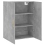 Armario de pared gris hormigón 69,5x34x90 cm de vidaXL, Aparadores - Ref: Foro24-828408, Precio: 53,99 €, Descuento: %