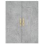 Armario de pared gris hormigón 69,5x34x90 cm de vidaXL, Aparadores - Ref: Foro24-828408, Precio: 53,99 €, Descuento: %