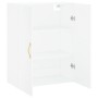 Armario de pared blanco 69,5x34x90 cm de vidaXL, Aparadores - Ref: Foro24-828404, Precio: 77,99 €, Descuento: %