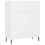 Regal aus weißem Parkett 69,5x32,5x90 cm von vidaXL, Sideboards - Ref: Foro24-828380, Preis: 59,59 €, Rabatt: %