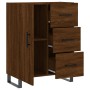 Oak brown engineered wood sideboard 69.5x34x90 cm by vidaXL, Sideboards - Ref: Foro24-827947, Price: 99,46 €, Discount: %