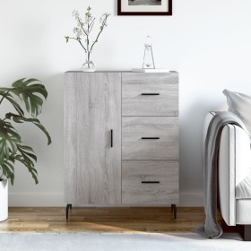 Sonoma-graues Sideboard aus Holzwerkstoff, 69,5 x 34 x 90 cm von vidaXL, Sideboards - Ref: Foro24-827938, Preis: 96,99 €, Rab...