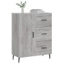 Aparador de madera de ingeniería gris Sonoma 69,5x34x90 cm de vidaXL, Aparadores - Ref: Foro24-827938, Precio: 96,41 €, Descu...