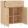 Aparador de madera de ingeniería roble Sonoma 69,5x34x90 cm de vidaXL, Aparadores - Ref: Foro24-827967, Precio: 79,92 €, Desc...