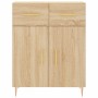 Aparador de madera de ingeniería roble Sonoma 69,5x34x90 cm de vidaXL, Aparadores - Ref: Foro24-827967, Precio: 79,92 €, Desc...