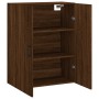 Armario de pared marrón roble 69,5x34x90 cm de vidaXL, Aparadores - Ref: Foro24-828435, Precio: 73,00 €, Descuento: %