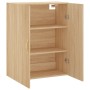 Armario de pared roble Sonoma 69,5x34x90 cm de vidaXL, Aparadores - Ref: Foro24-828407, Precio: 84,20 €, Descuento: %