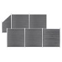 Set de valla 5 cuadradas + 1 oblicua WPC gris 965x186 cm de vidaXL, Paneles de vallas - Ref: Foro24-3053237, Precio: 1,00 €, ...