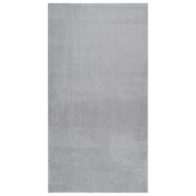 Alfombra de pelo corto esponjoso suave lavable gris 80x150 cm de vidaXL, Alfombras - Ref: Foro24-342192, Precio: 31,76 €, Des...