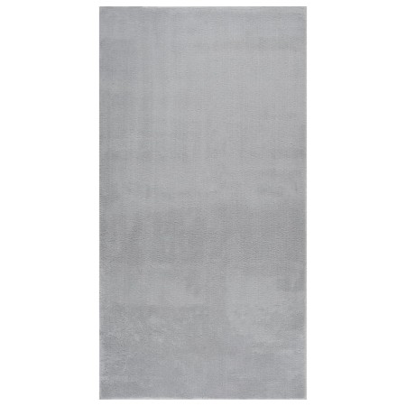 Alfombra de pelo corto esponjoso suave lavable gris 80x150 cm de vidaXL, Alfombras - Ref: Foro24-342192, Precio: 31,99 €, Des...