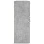 Armario de pared gris hormigón 69,5x34x90 cm de vidaXL, Aparadores - Ref: Foro24-828432, Precio: 69,02 €, Descuento: %