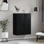 Black wall cabinet 69.5x34x90 cm by vidaXL, Sideboards - Ref: Foro24-828429, Price: 76,99 €, Discount: %