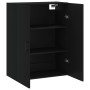 Black wall cabinet 69.5x34x90 cm by vidaXL, Sideboards - Ref: Foro24-828429, Price: 76,99 €, Discount: %