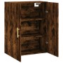 Armario de pared roble ahumado 69,5x34x90 cm de vidaXL, Aparadores - Ref: Foro24-828417, Precio: 66,43 €, Descuento: %