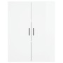 Armario de pared blanco brillante 69,5x34x90 cm de vidaXL, Aparadores - Ref: Foro24-828438, Precio: 71,21 €, Descuento: %