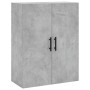 Armario de pared gris hormigón 69,5x34x90 cm de vidaXL, Aparadores - Ref: Foro24-828448, Precio: 75,76 €, Descuento: %