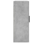 Armario de pared gris hormigón 69,5x34x90 cm de vidaXL, Aparadores - Ref: Foro24-828448, Precio: 75,76 €, Descuento: %