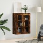 Smoked oak wall cabinet 69.5x34x90 cm by vidaXL, Sideboards - Ref: Foro24-828465, Price: 92,99 €, Discount: %