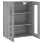 Armario de pared gris Sonoma 69,5x34x90 cm de vidaXL, Aparadores - Ref: Foro24-828466, Precio: 92,60 €, Descuento: %