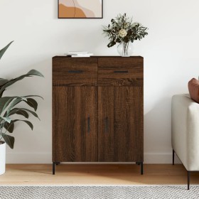 Oak brown engineered wood sideboard 69.5x34x90 cm by vidaXL, Sideboards - Ref: Foro24-827987, Price: 88,99 €, Discount: %