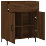 Aparador de madera de ingeniería marrón roble 69,5x34x90 cm de vidaXL, Aparadores - Ref: Foro24-827987, Precio: 88,75 €, Desc...