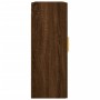 Brown oak wall cabinet 69.5x34x90 cm by vidaXL, Sideboards - Ref: Foro24-828419, Price: 77,79 €, Discount: %