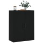 Armario de pared negro 69,5x34x90 cm de vidaXL, Aparadores - Ref: Foro24-828445, Precio: 89,00 €, Descuento: %