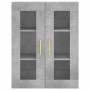 Concrete gray wall cabinet 69.5x34x90 cm by vidaXL, Sideboards - Ref: Foro24-828472, Price: 87,52 €, Discount: %