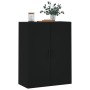 Armario de pared negro 69,5x34x90 cm de vidaXL, Aparadores - Ref: Foro24-828437, Precio: 86,54 €, Descuento: %