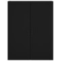 Armario de pared negro 69,5x34x90 cm de vidaXL, Aparadores - Ref: Foro24-828437, Precio: 86,54 €, Descuento: %