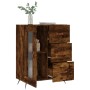 Aparador de madera de ingeniería roble ahumado 69,5x34x90 cm de vidaXL, Aparadores - Ref: Foro24-828017, Precio: 90,54 €, Des...