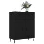 Black engineered wood sideboard 69.5x34x90 cm by vidaXL, Sideboards - Ref: Foro24-827997, Price: 97,99 €, Discount: %