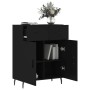 Aparador de madera de ingeniería negro 69,5x34x90 cm de vidaXL, Aparadores - Ref: Foro24-827997, Precio: 103,15 €, Descuento: %