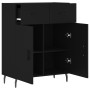 Aparador de madera de ingeniería negro 69,5x34x90 cm de vidaXL, Aparadores - Ref: Foro24-827997, Precio: 103,15 €, Descuento: %