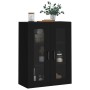 Schwarzer Wandschrank 69,5x34x90 cm von vidaXL, Sideboards - Ref: Foro24-828477, Preis: 91,99 €, Rabatt: %