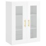 Glossy white wall cabinet 69.5x34x90 cm by vidaXL, Sideboards - Ref: Foro24-828470, Price: 103,99 €, Discount: %