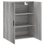 Armario de pared gris Sonoma 69,5x34x90 cm de vidaXL, Aparadores - Ref: Foro24-828442, Precio: 67,11 €, Descuento: %