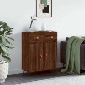 Oak brown engineered wood sideboard 69.5x34x90 cm by vidaXL, Sideboards - Ref: Foro24-827955, Price: 83,99 €, Discount: %