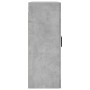 Armario de pared gris hormigón 69,5x34x90 cm de vidaXL, Aparadores - Ref: Foro24-828488, Precio: 90,99 €, Descuento: %