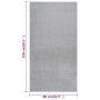 Alfombra de pelo corto esponjoso suave lavable gris 80x150 cm de vidaXL, Alfombras - Ref: Foro24-342192, Precio: 31,99 €, Des...