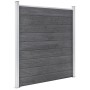 Fence set 10 square + 1 oblique WPC gray 1830x186 cm by vidaXL, fence panels - Ref: Foro24-3053242, Price: 2,00 €, Discount: %