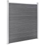 Fence set 10 square + 1 oblique WPC gray 1830x186 cm by vidaXL, fence panels - Ref: Foro24-3053242, Price: 2,00 €, Discount: %