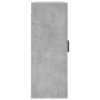 Armario de pared gris hormigón 69,5x34x90 cm de vidaXL, Aparadores - Ref: Foro24-828480, Precio: 90,75 €, Descuento: %