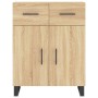 Sonoma Oak Engineered Wood Sideboard 69.5x34x90 cm by vidaXL, Sideboards - Ref: Foro24-828007, Price: 109,78 €, Discount: %