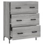 Aparador de madera de ingeniería gris Sonoma 69,5x34x90 cm de vidaXL, Aparadores - Ref: Foro24-827858, Precio: 101,64 €, Desc...