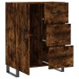 Aparador de madera de ingeniería roble ahumado 69,5x34x90 cm de vidaXL, Aparadores - Ref: Foro24-827945, Precio: 98,28 €, Des...